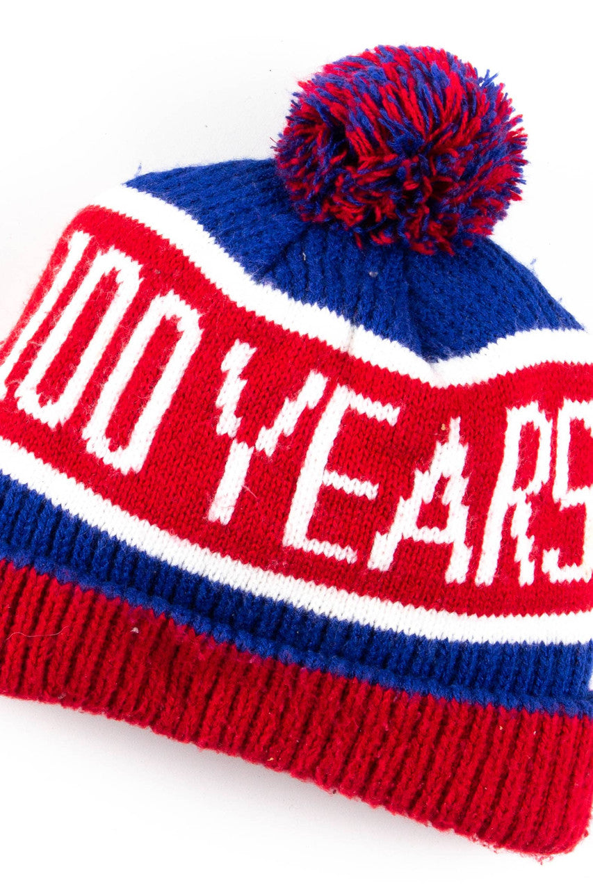 Wrigley Field 100 Years Pom Pom Vintage Beanie