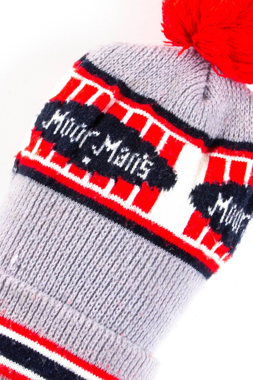 Grey MoorMan's Pom Pom Vintage Beanie