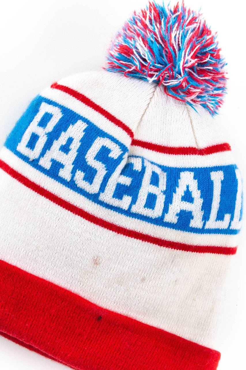 Routine Baseball Pom Pom Vintage Beanie