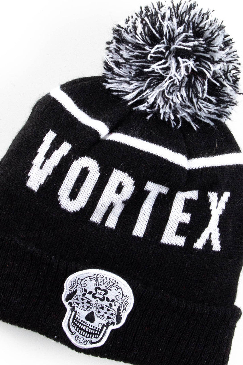 Vortex Barrel Racer Pom Pom Vintage Beanie