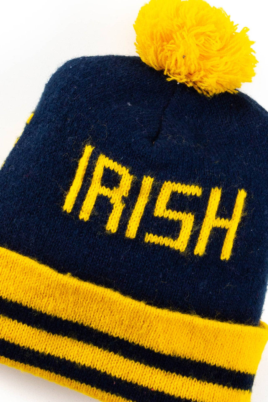 Notre Dame Irish Pom Pom Beanie