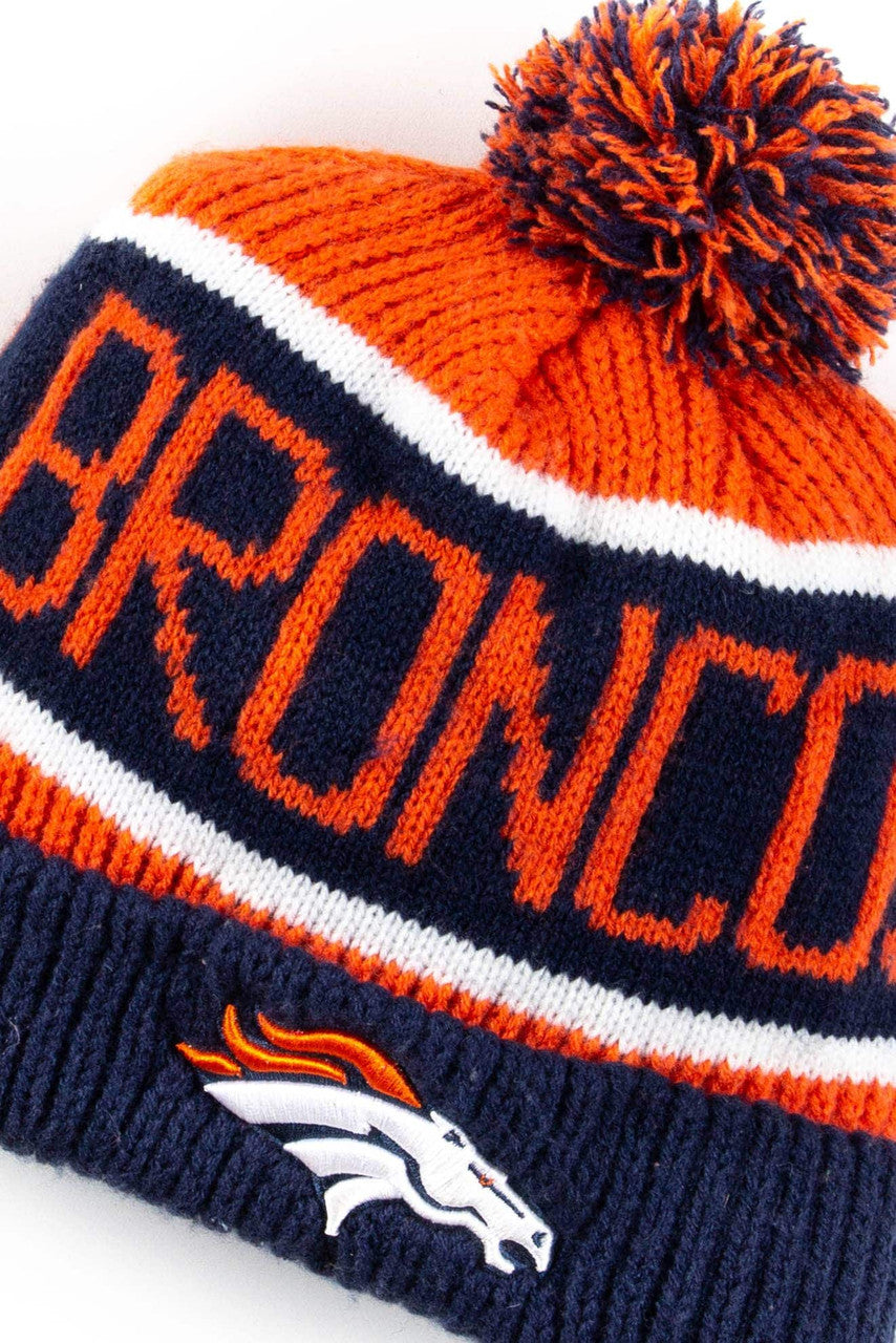 Denver Broncos Pom Pom Beanie