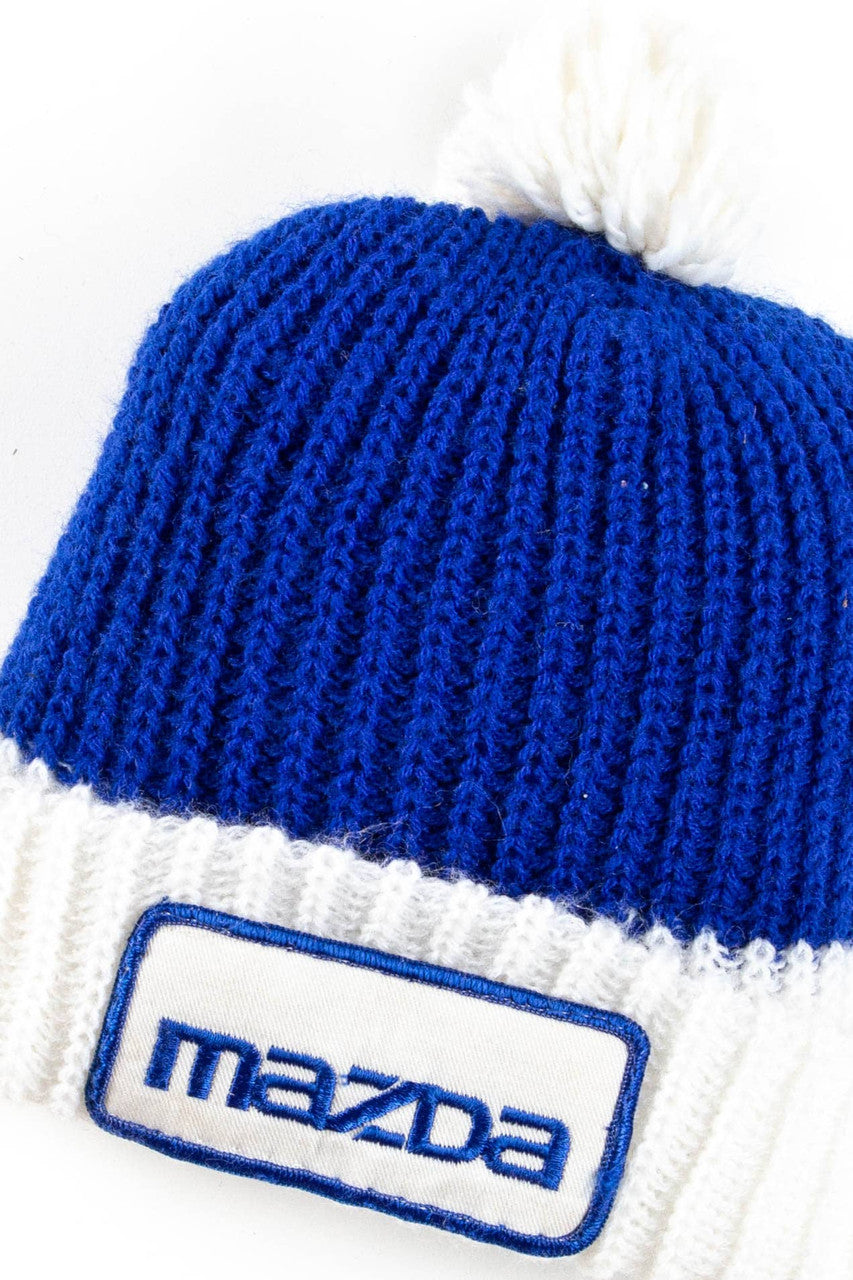 Vintage Mazda Pom Pom Beanie