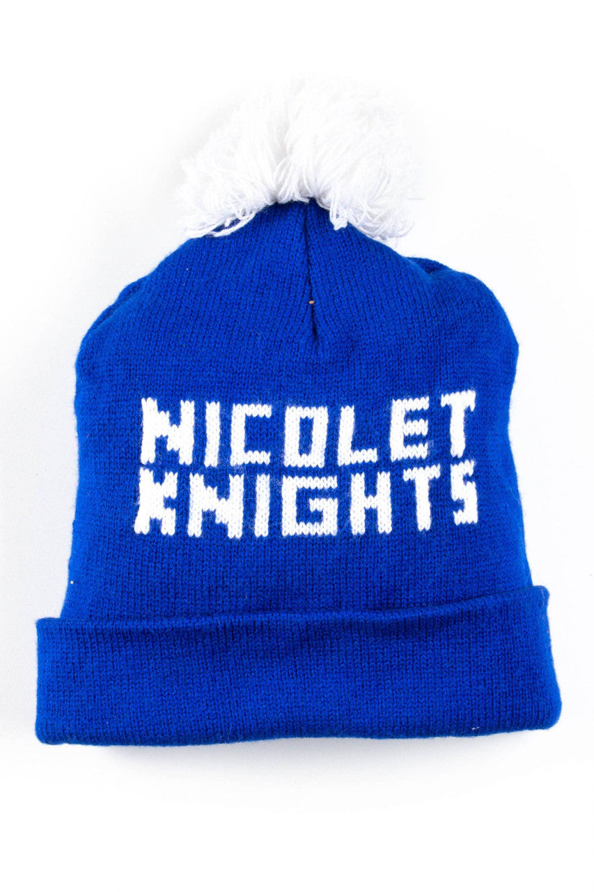 Nicolet Knights Pom Pom Vintage Beanie