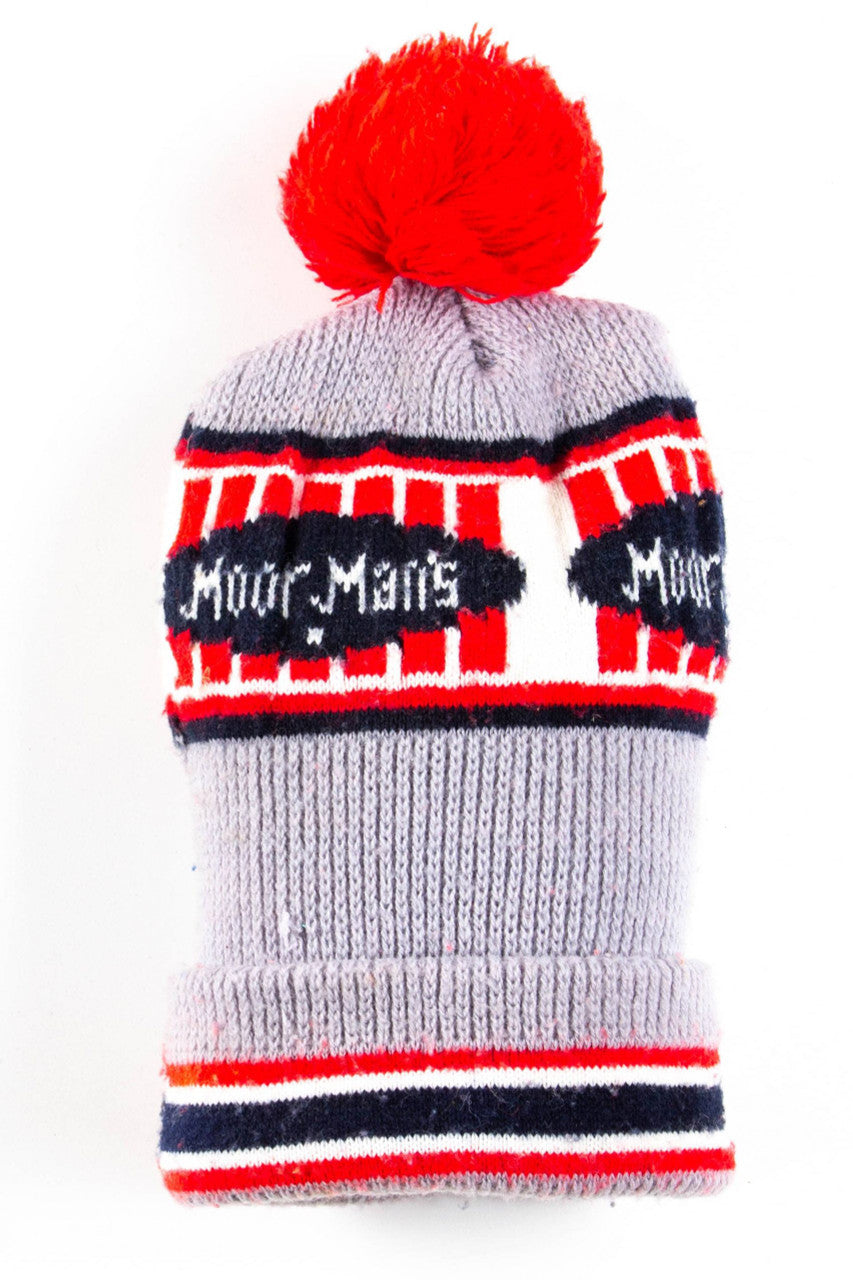 Grey MoorMan's Pom Pom Vintage Beanie