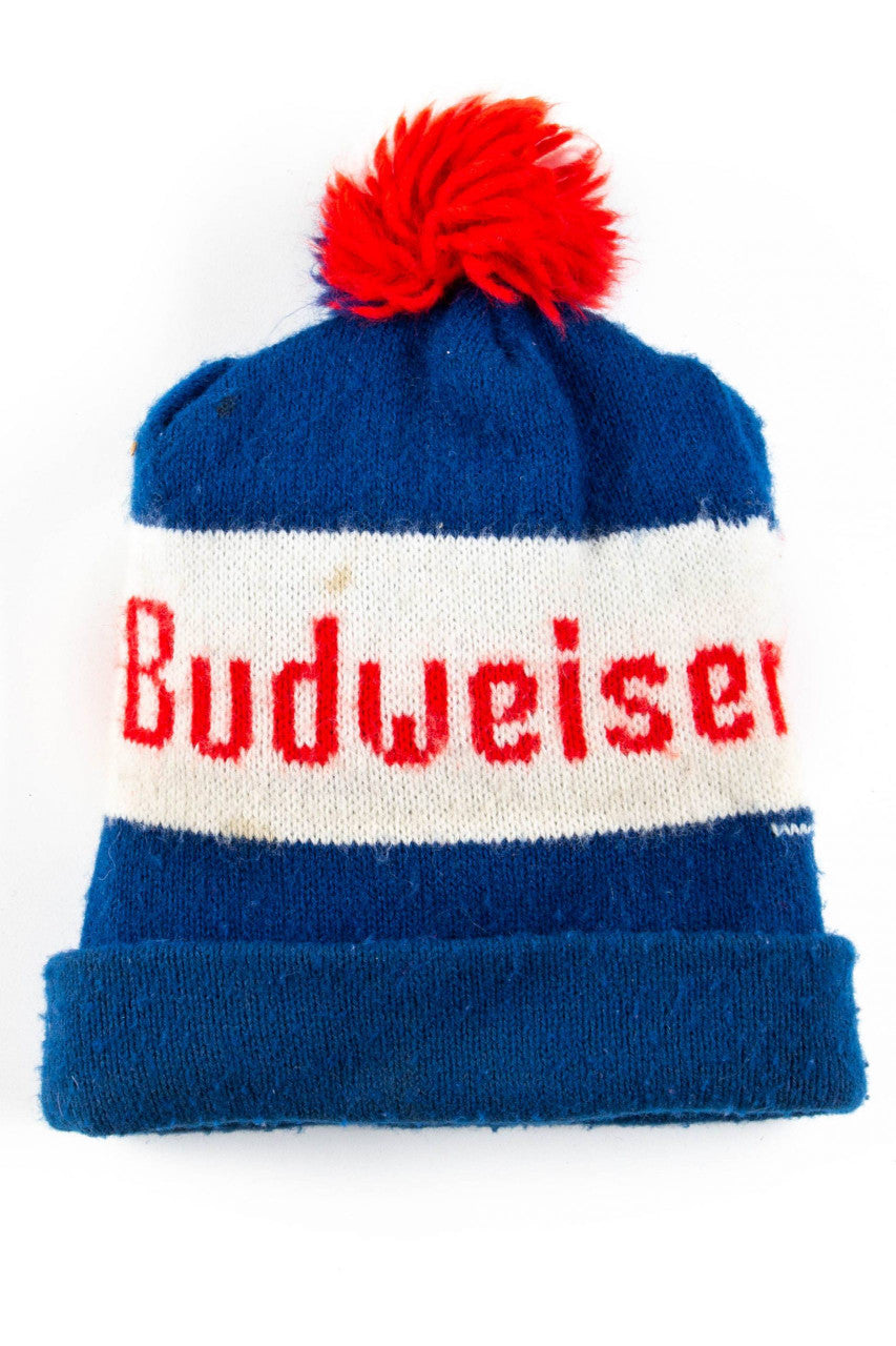 Vintage Budweiser Pom Pom Vintage Beanie