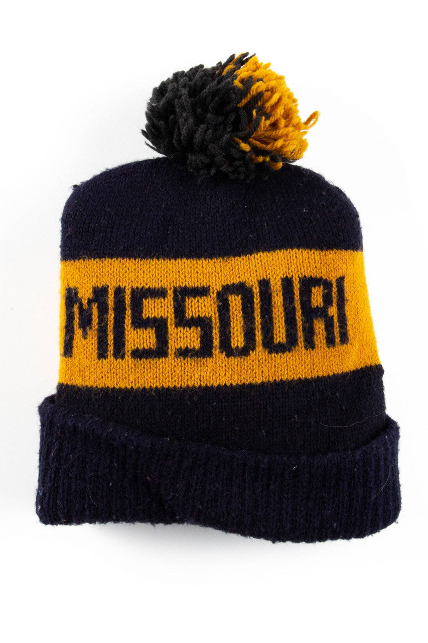 Missouri Tigers Pom Pom Vintage Beanie
