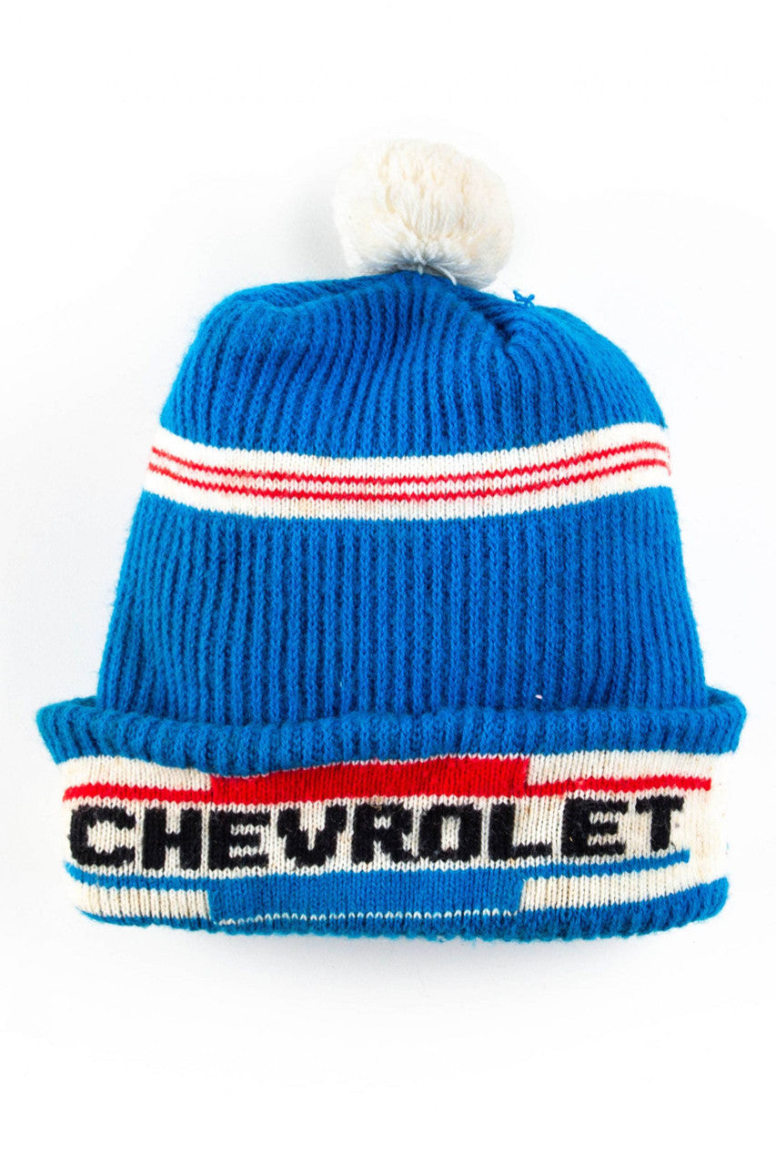 Vintage Chevrolet Pom Pom Beanie