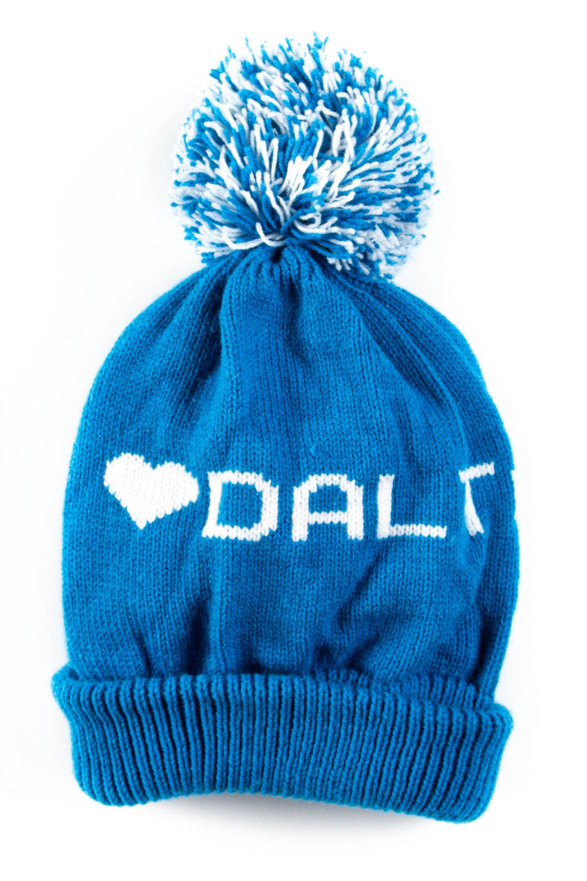 Blue Dalton Pom Pom Beanie