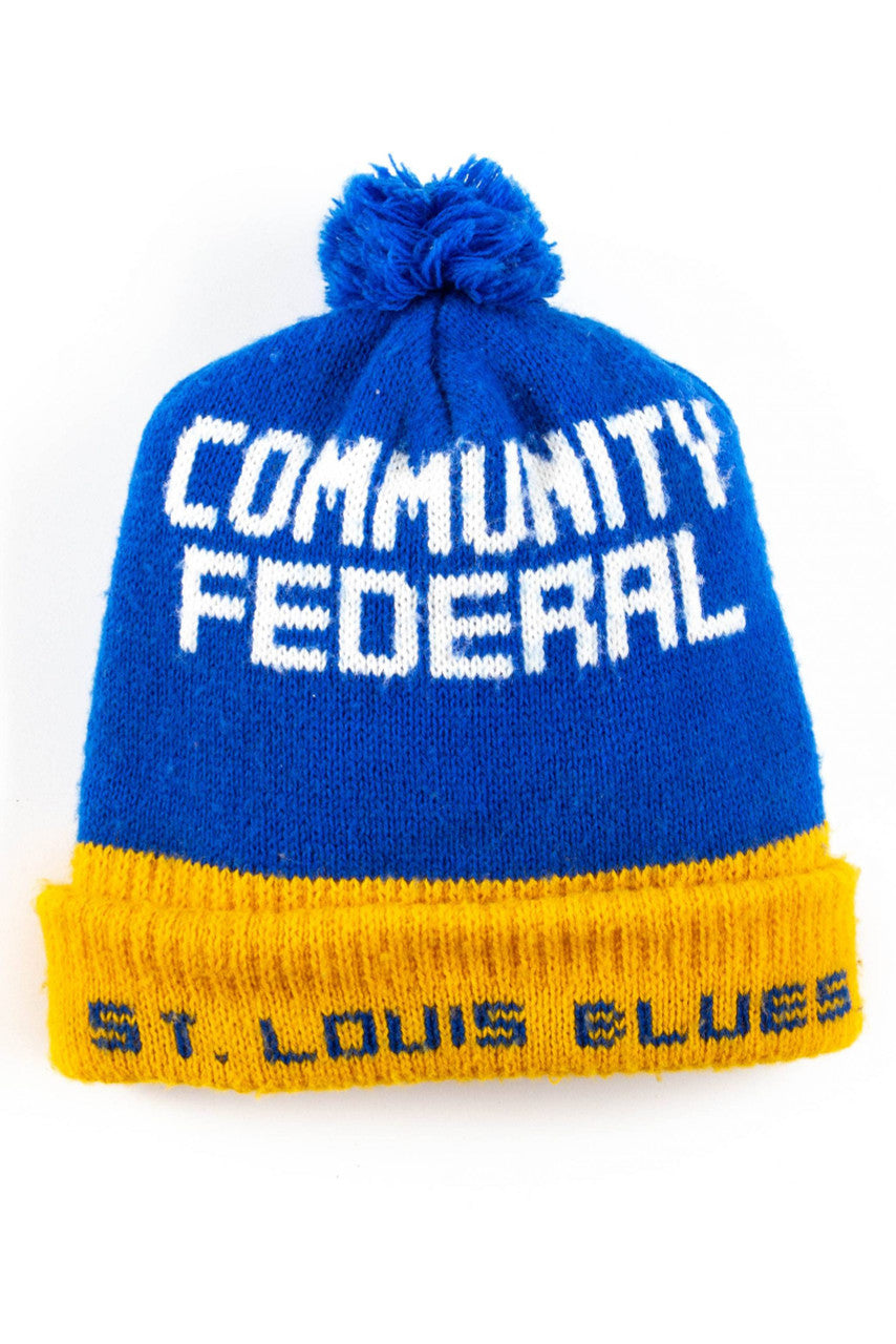 St. Louis Blues Community Federal Pom Pom Beanie