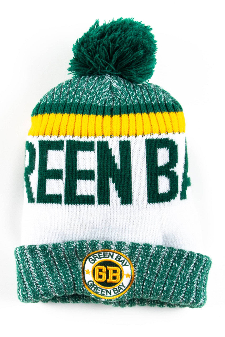 Green Bay Packers Heathered Pom Pom Beanie