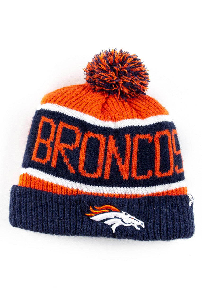 Denver Broncos Pom Pom Beanie
