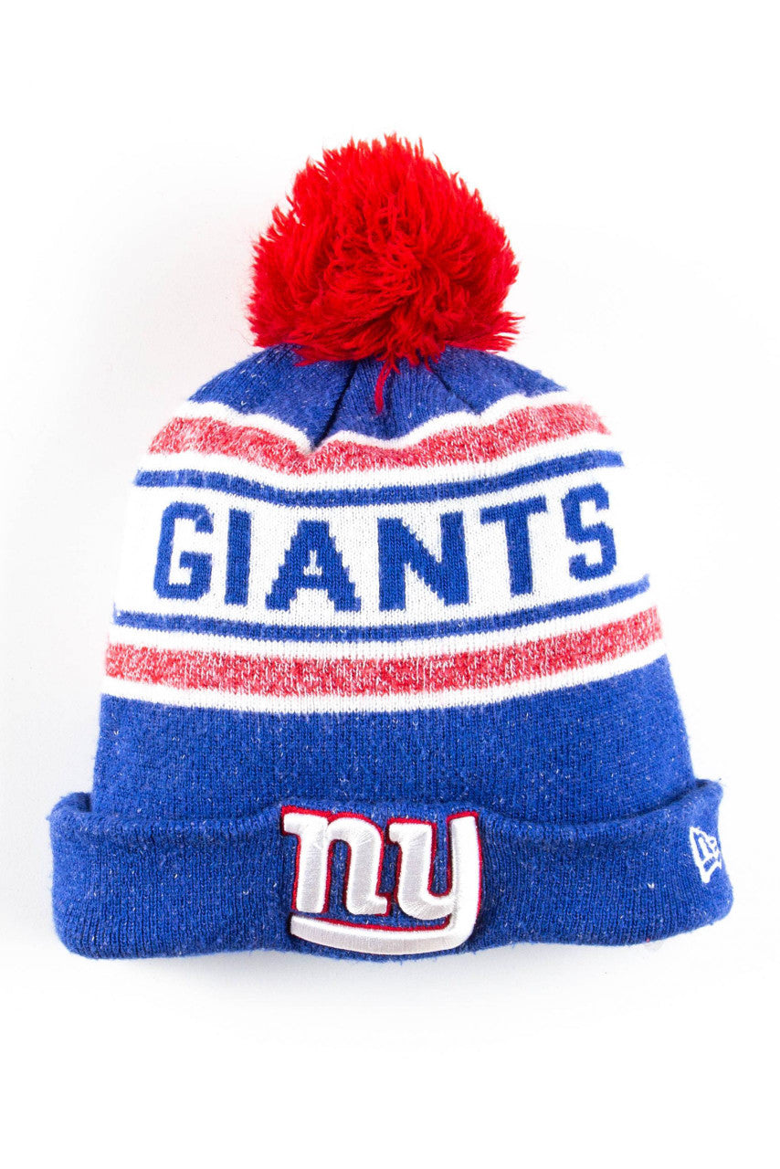 New York Giants Pom Pom Beanie