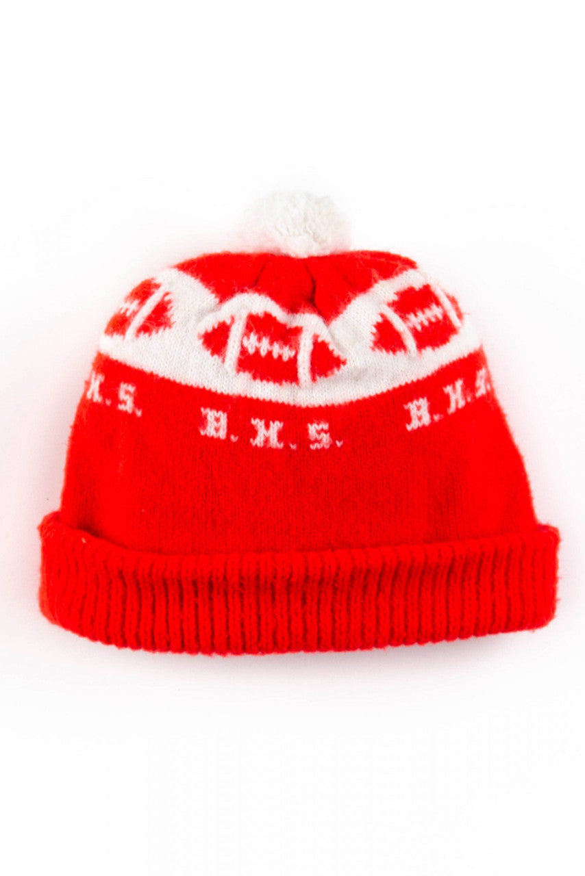 B.H.S. Football Pom Pom Beanie