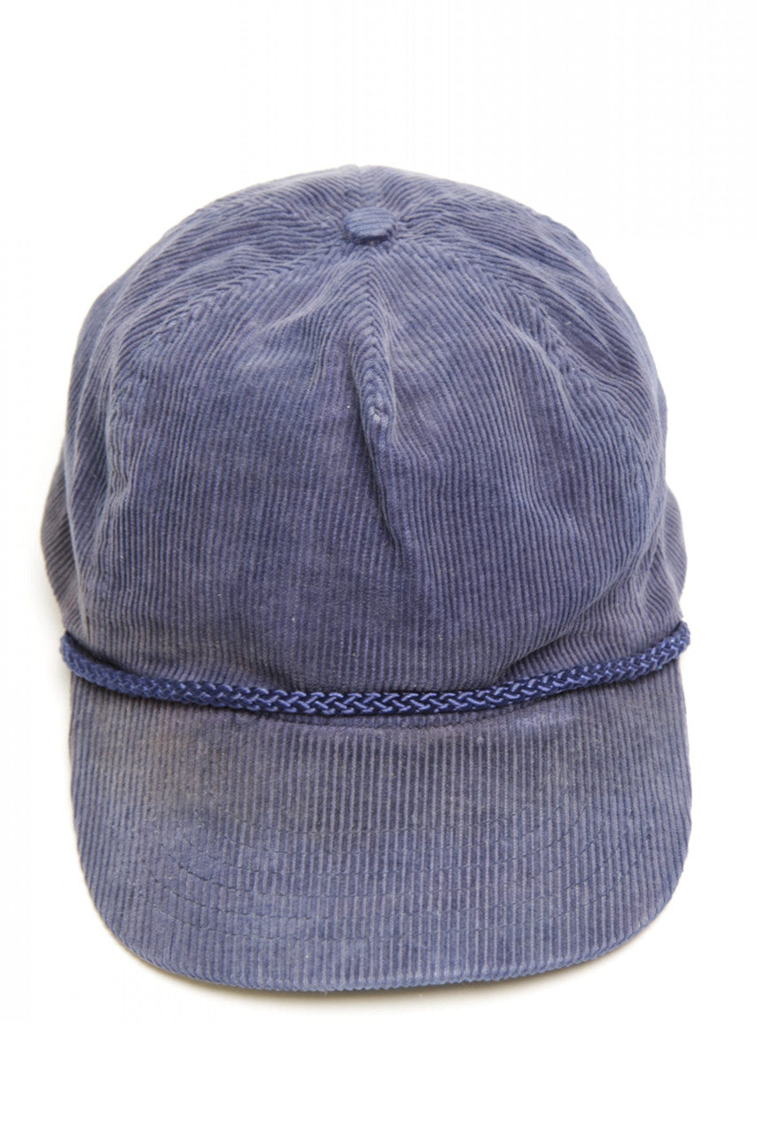 Blue Corduroy Snapback Cap