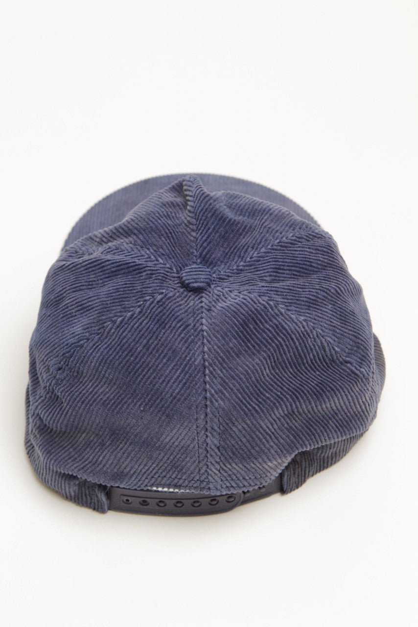 Blue Corduroy Snapback Cap