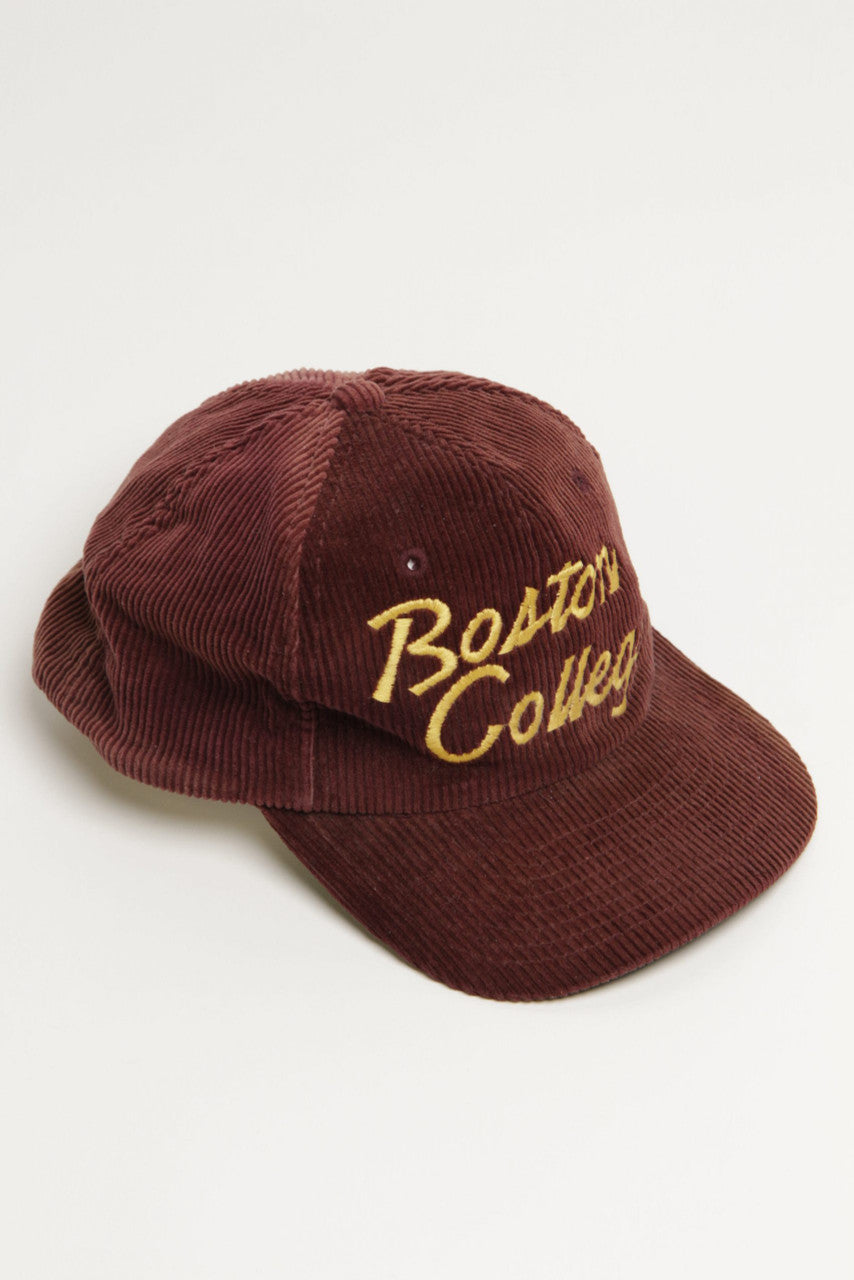 Vintage Boston College Corduroy Snapback Ball Cap