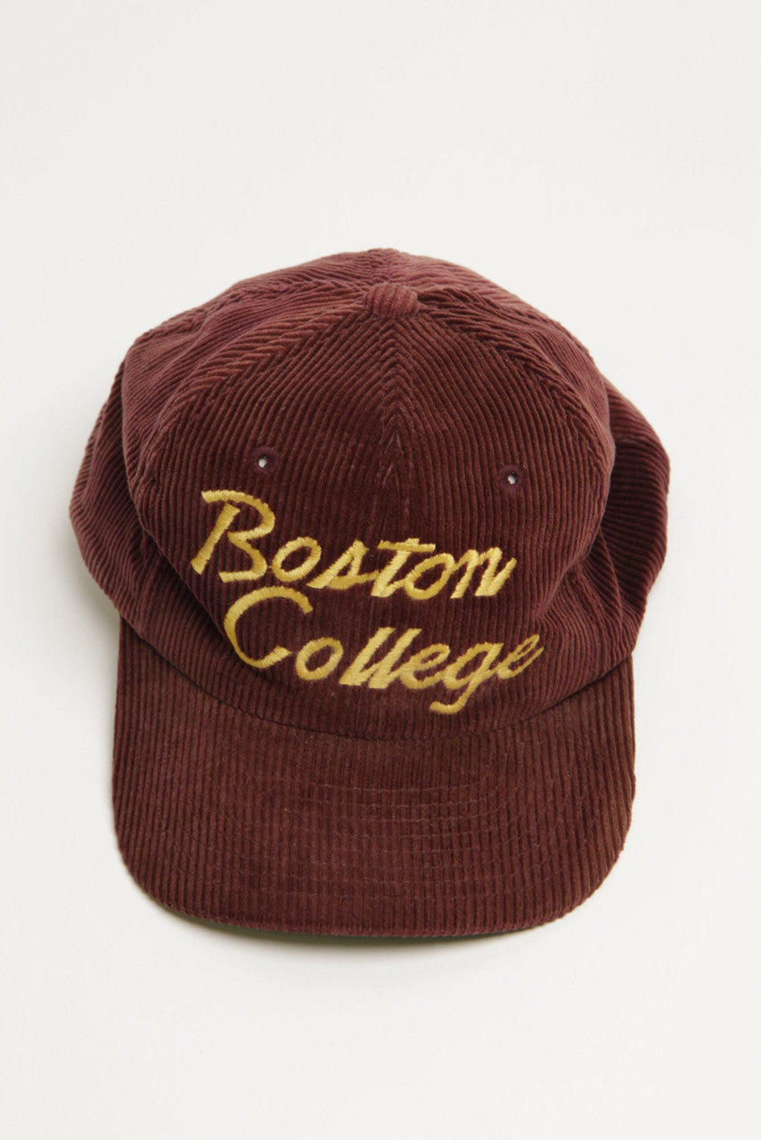 Vintage Boston College Corduroy Snapback Ball Cap