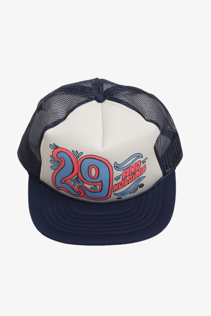 29 and Holding Trucker Hat