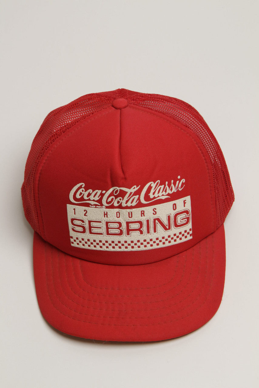 Vintage Coca-Cola Sebring Trucker Hat