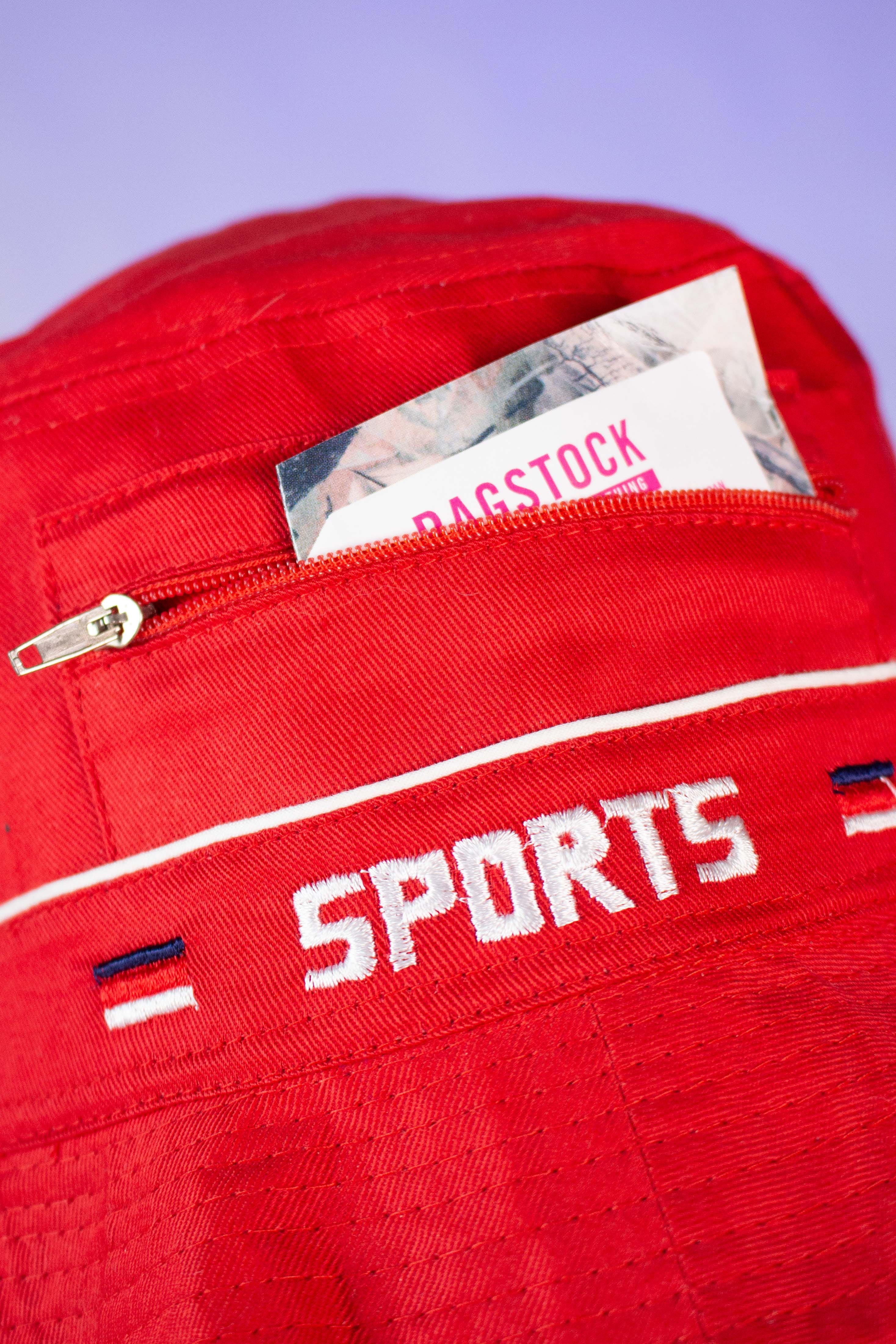 Vintage Sports Pocket Bucket Hat (1990s)