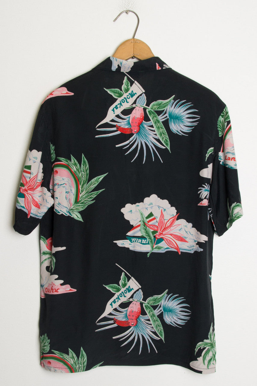 Vintage Hawaiian Print Shirt