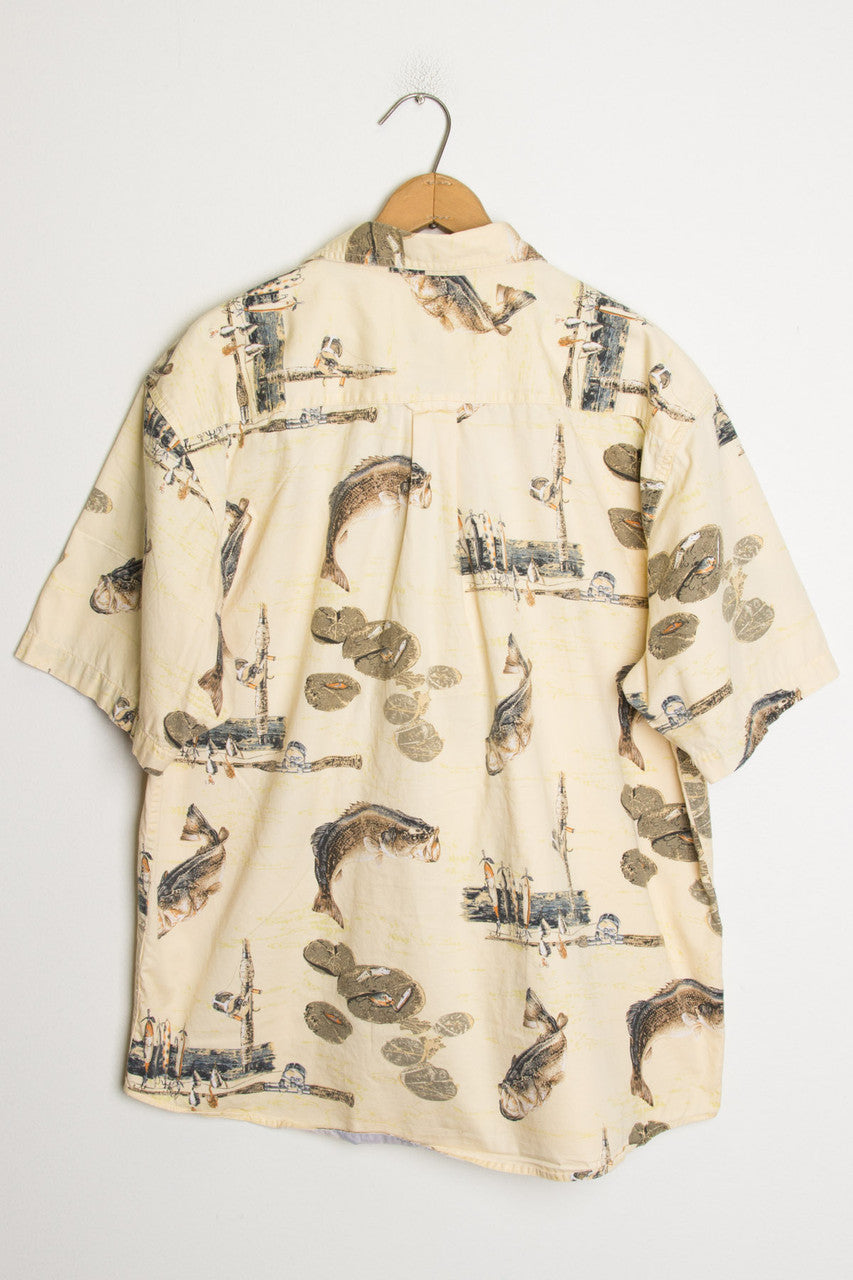 Fishing Print Shirt