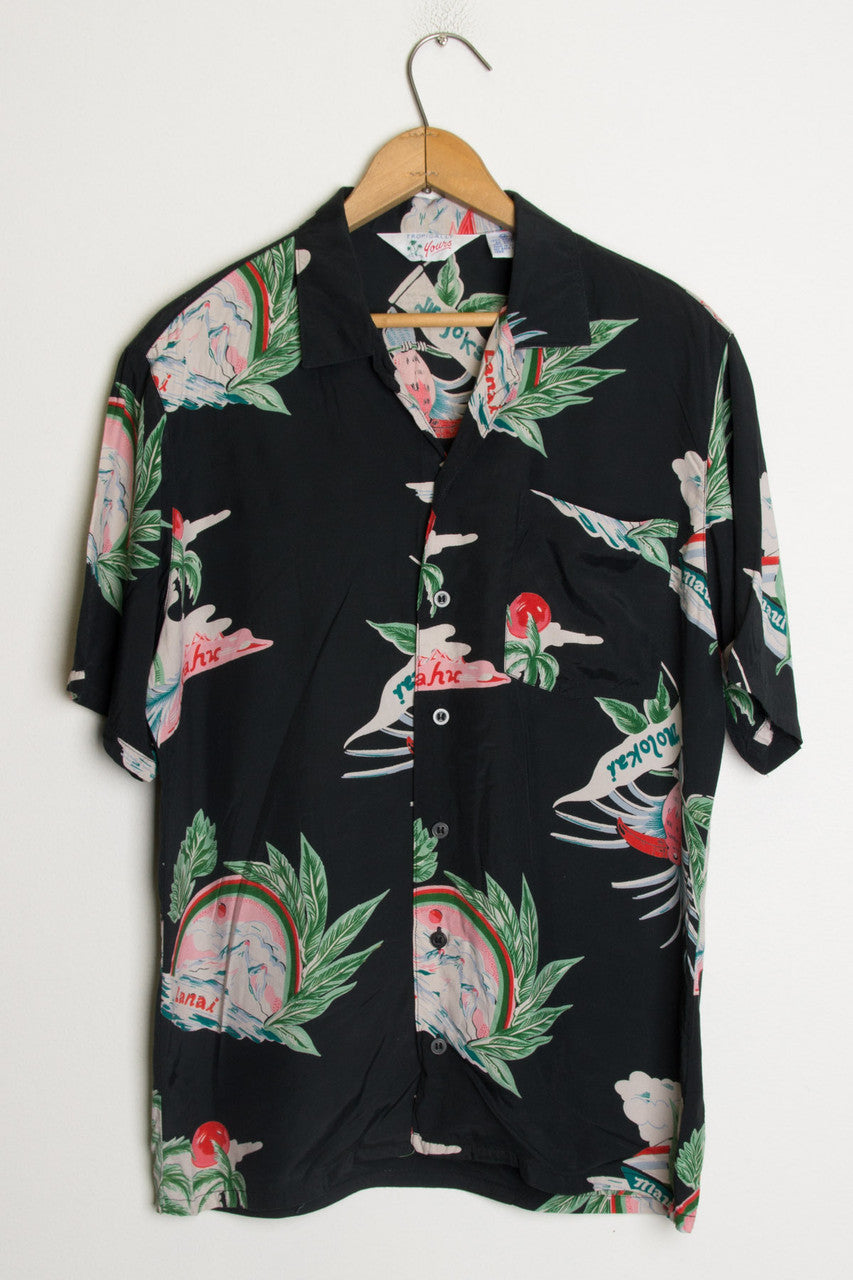 Vintage Hawaiian Print Shirt