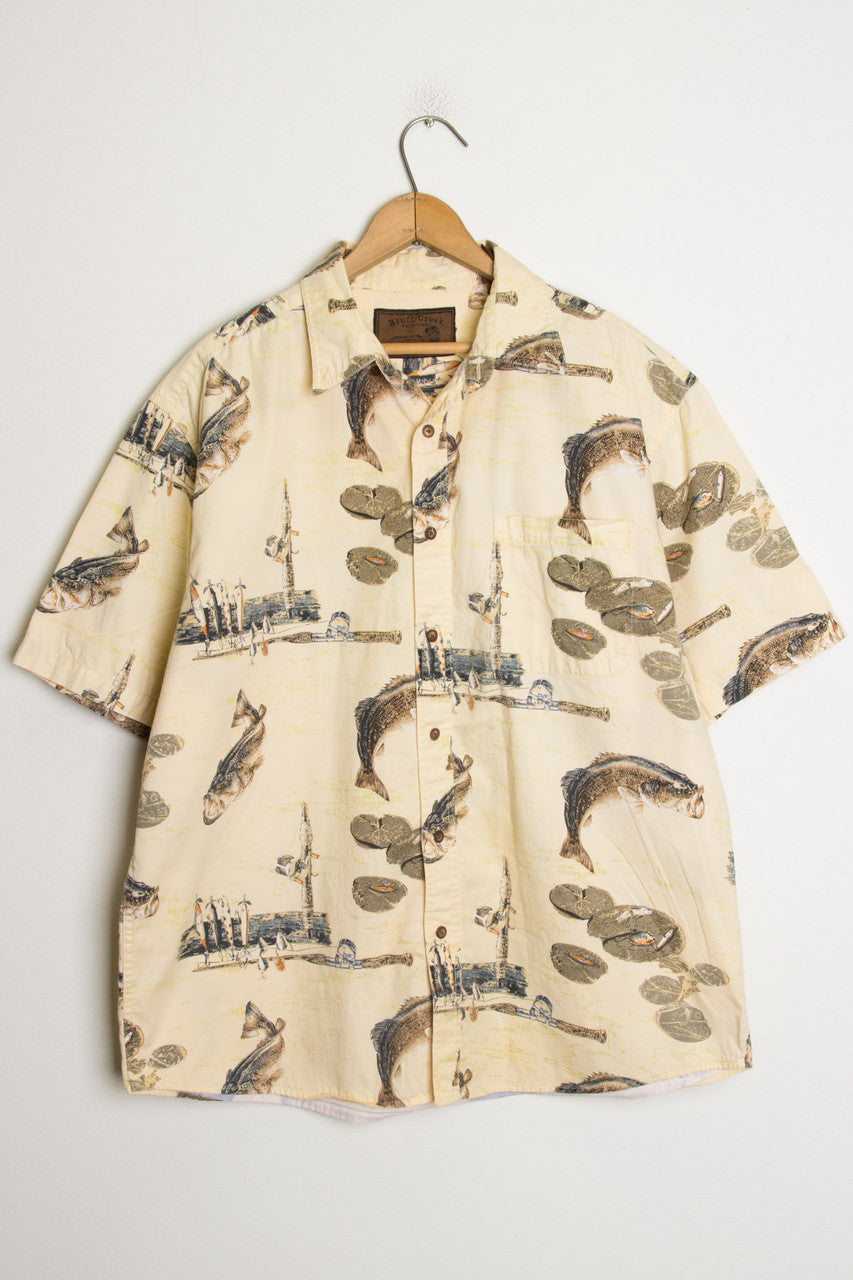 Fishing Print Shirt