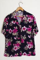 Women's Hibiscus Print Hawaiian Shirt