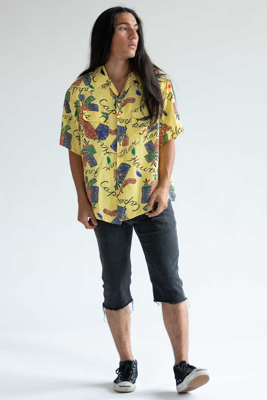 Vintage 1950s Style Hawaiian Shirt