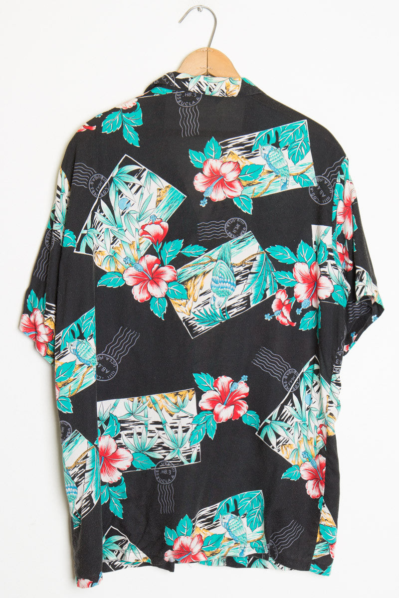 Parrot Postcard Vintage Hawaiian Shirt