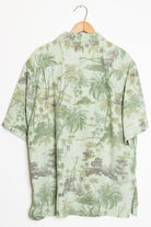 Green Palm Tree Vintage Hawaiian Shirt