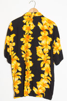 Black and Yellow Vintage Hawaiian Shirt