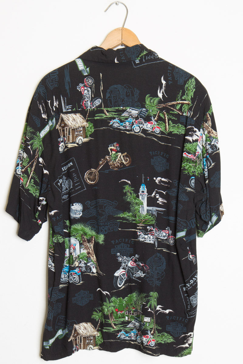 Harley Davidson Vintage Hawaiian Shirt