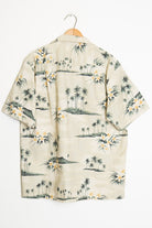 Tan Island Vintage Hawaiian Shirt