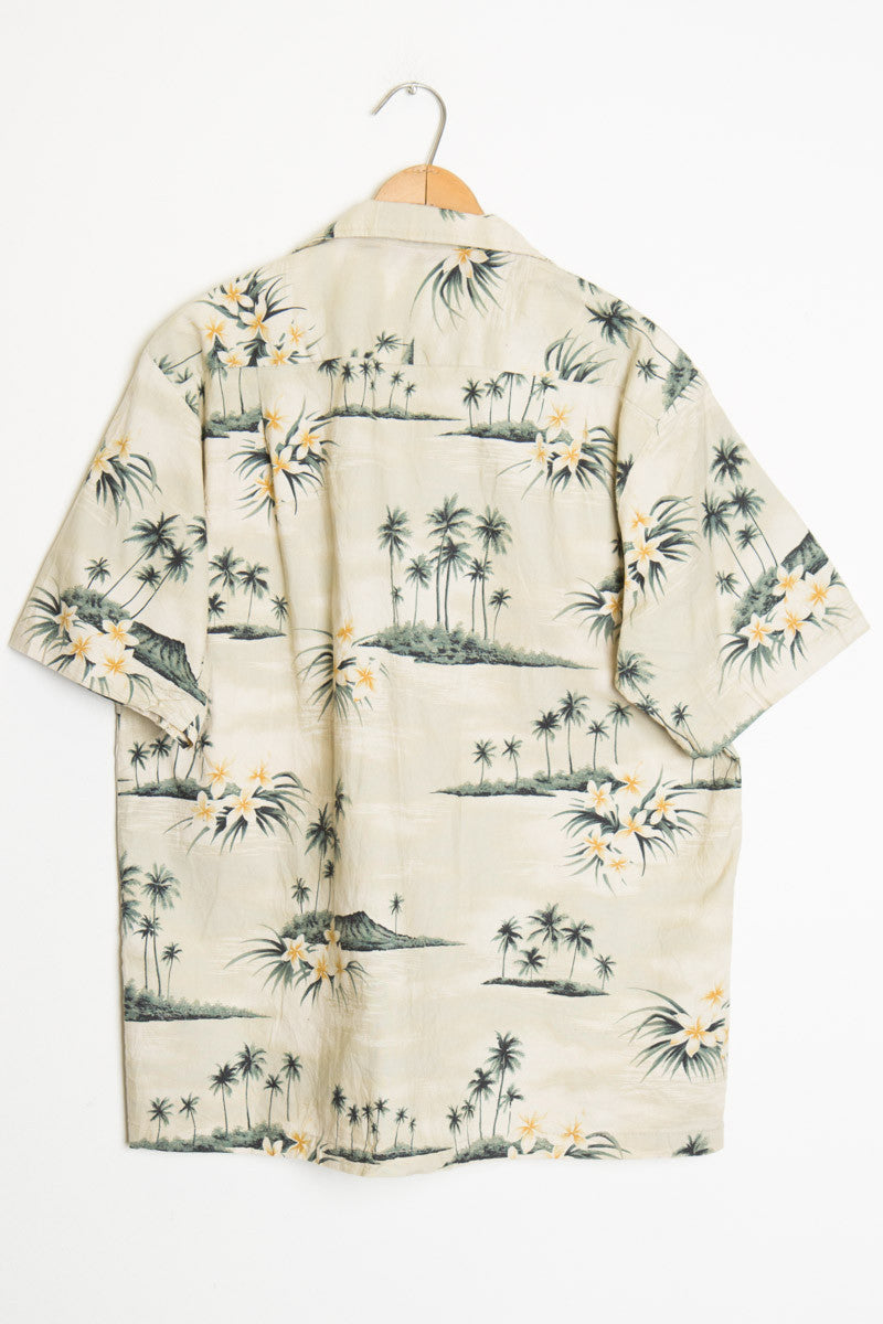 Tan Island Vintage Hawaiian Shirt