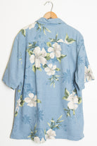 Blue Hibiscus Vintage Hawaiian Shirt