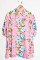 Pink and Blue Hawaiian Shirt