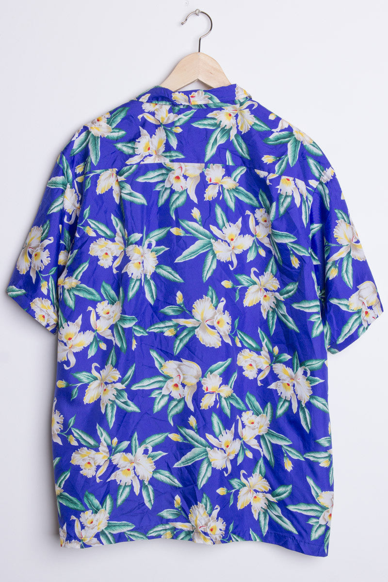 Blue & White Vintage Hawaiian