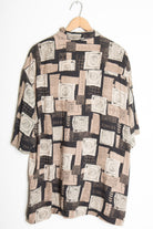 Black Abstract Vintage Hawaiian