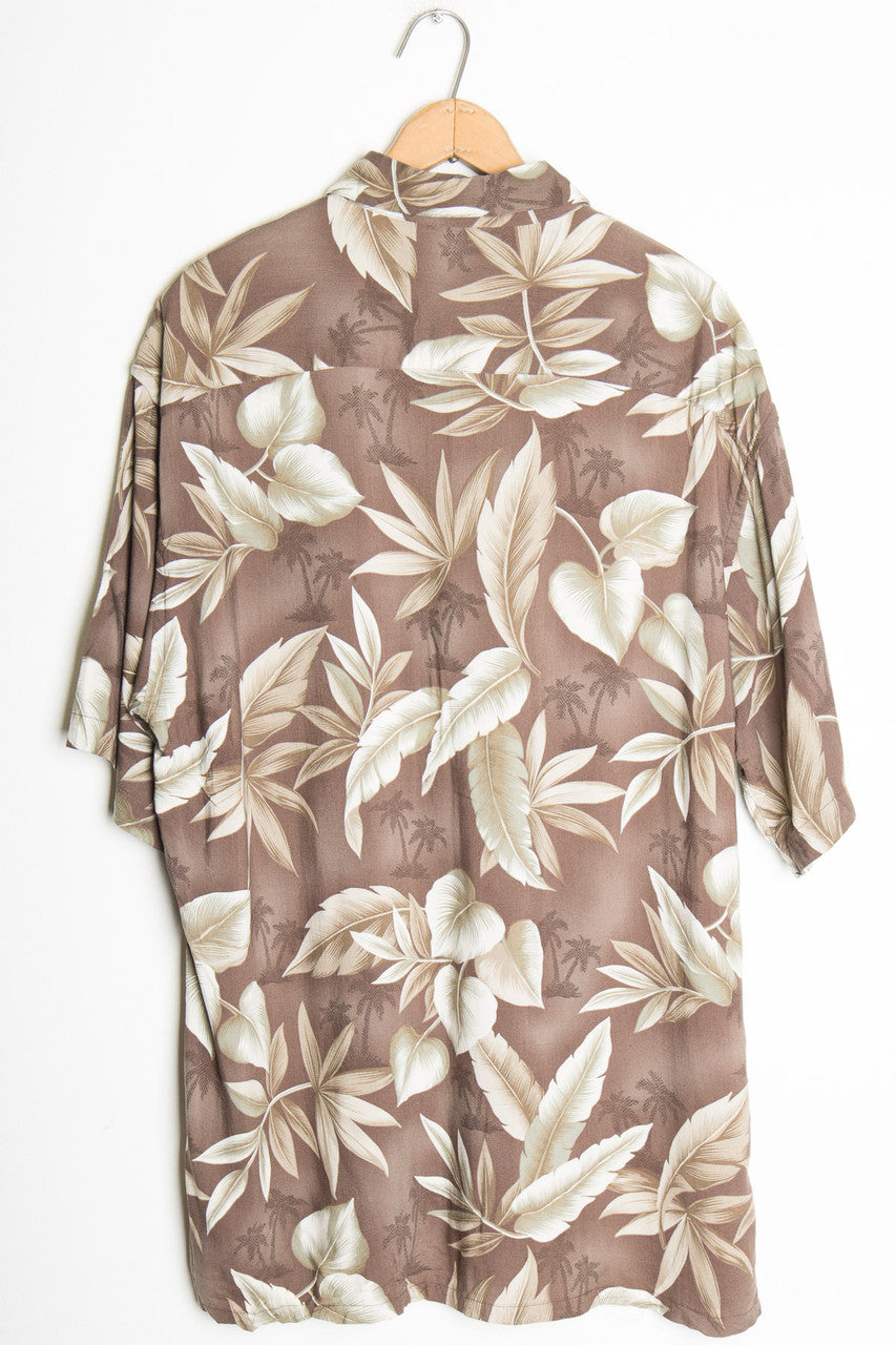 Tan Leaf Vintage Hawaiian