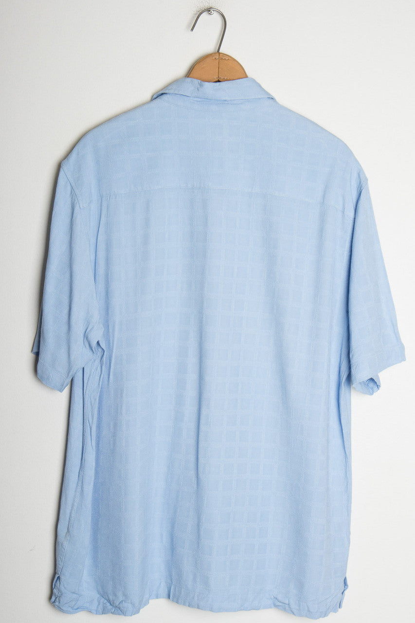 Blue Checked Vintage Hawaiian