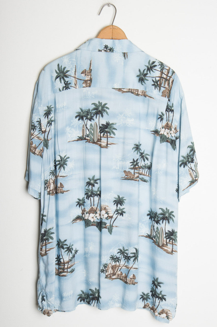 Beach Scene Vintage Hawaiian 3