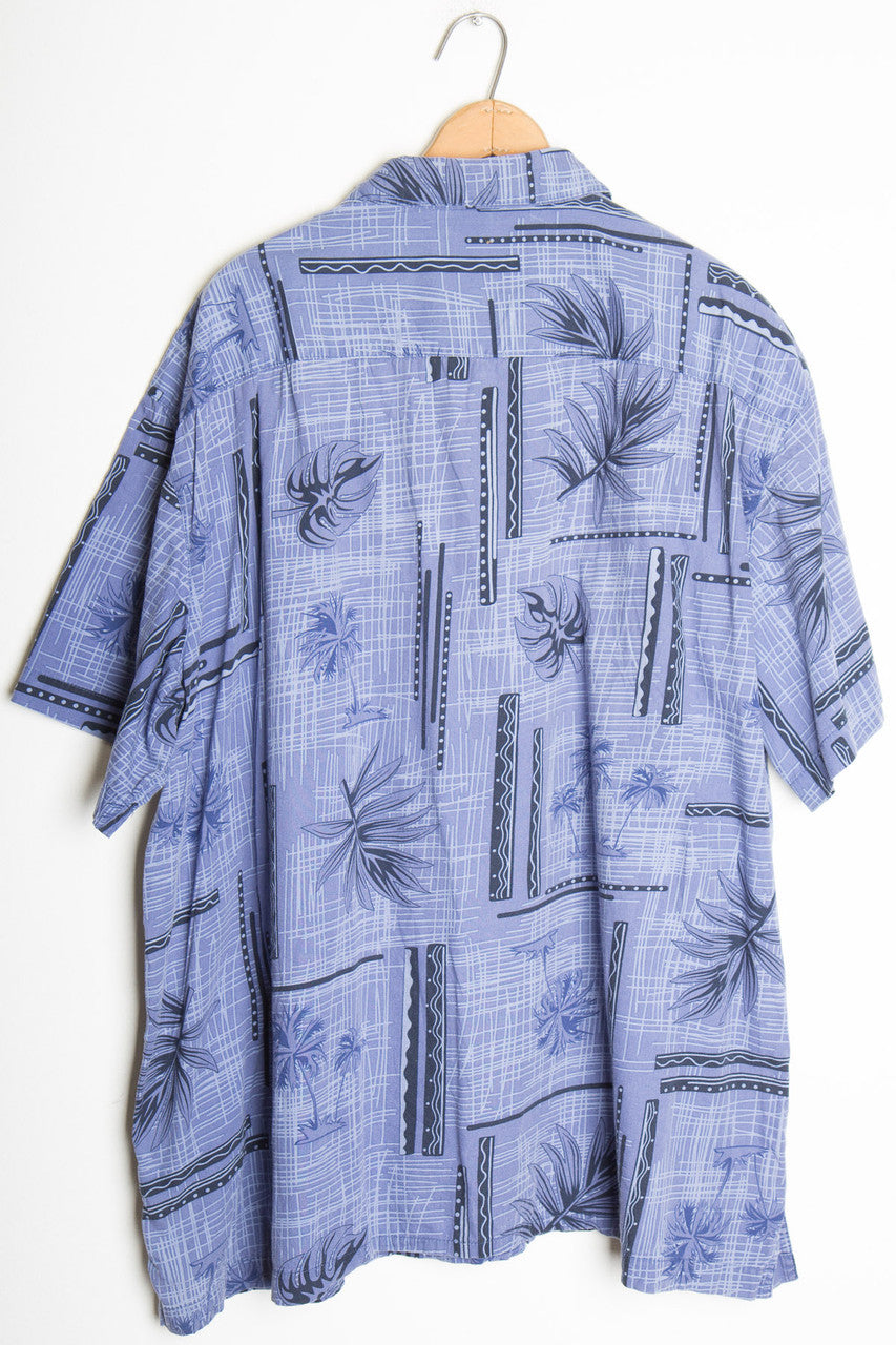 Blue Abstract Vintage Hawaiian
