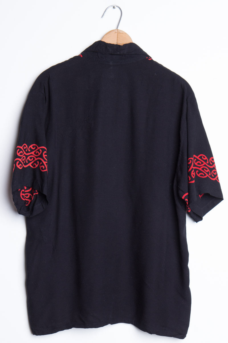 Black & Red Tribal Vintage Hawaiian