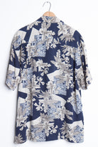 Blue & Grey Vintage Hawaiian