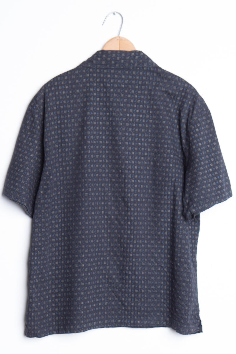 Black Checkered Vintage Hawaiian