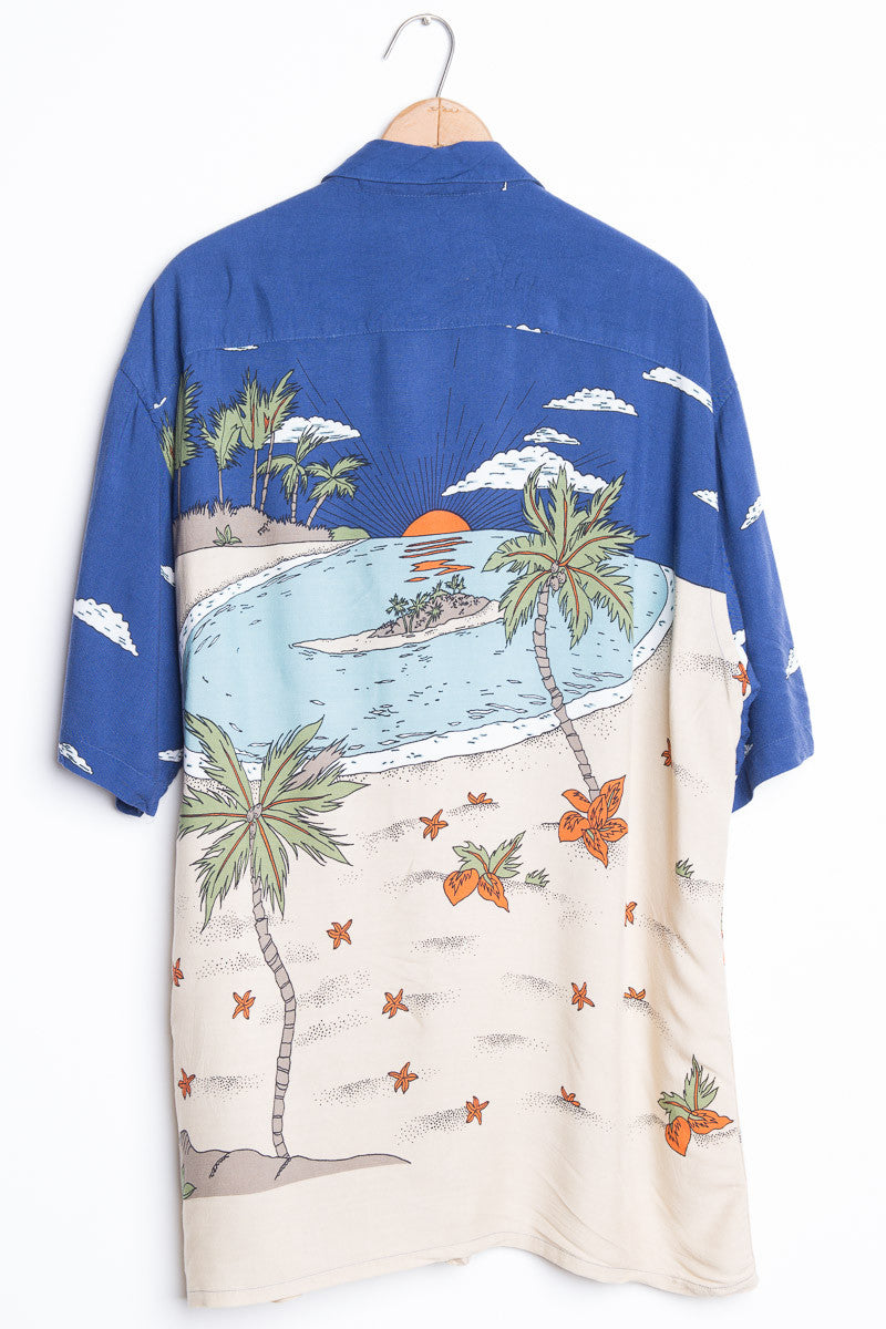 Beach Scene Vintage Hawaiian 4