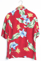 Red Floral Vintage Hawaiian